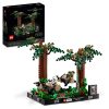 LEGO 75353 Star Wars Diorama Inseguimento con lo Speeder su Endor con Luke Skywalker, Principessa Leia e Scout Trooper, Set da Il Ritorno dello Jedi Collezione