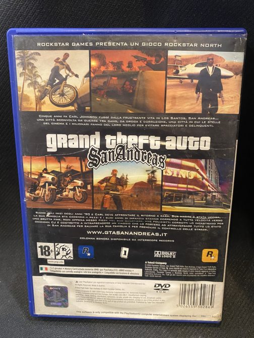 Grand Theft Auto GTA San Andreas PS2 Sony Playstation 2 senza manuale - immagine 2