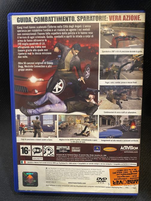 True Crime Streets of LA PS2 Sony Playstation 2 senza manuale - immagine 2