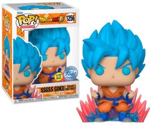 FUNKO POP DRAGON BALL SUPER - 1256 SSGSS GOKU (KAIO-KEN TIMES TWENTY) (EXCLUSIVE) 9 CM