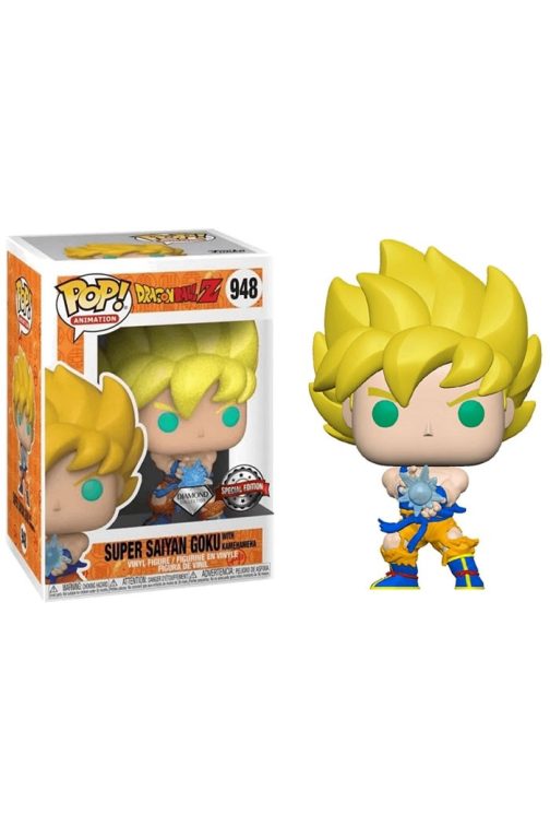 FUNKO POP DRAGON BALL Z - 948 GOKU SUPER SAIYAN W/KAMEHAMEHA (EXCLUSIVE) (DIAMOND) 9 CM