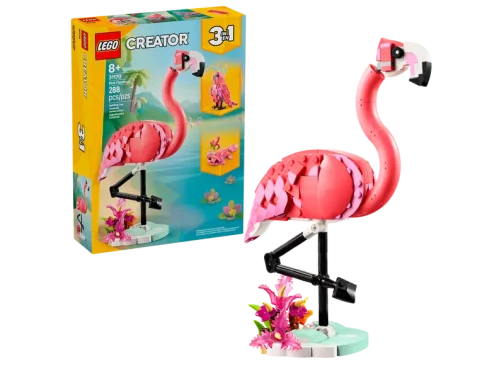 Lego Creator 3 in 1 31170 Animali selvatici: fenicottero rosa