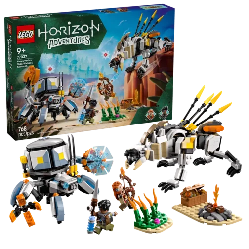 Lego Horizon Adventures 77037 Aloy e Varl contro Arcapode e Secodonte