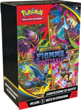 Pokemon Megaevoluzione Fiamme Spettrali Bundle 6 Buste ITA SEALED