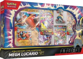 Pokémon Collezione con Statuina Mega Lucario EX ITA