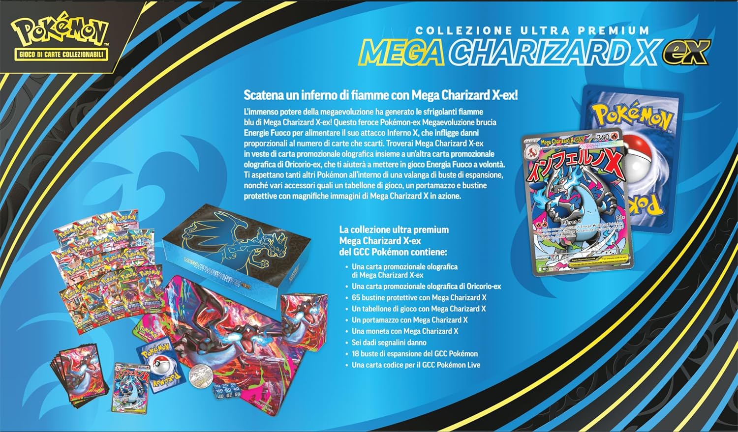 Pokémon: Collezione Ultra Premium Mega Charizard X-ex - immagine 2