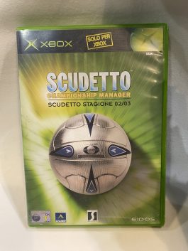 SCUDETTO CHAMPIONSHIP MANAGER 02/03 MICROSOFT XBOX ITA COMPLETO