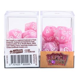 EPIC FORGE 7 dices pack - Pearly Pink