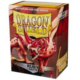 Dragon Shield Standard Size Sleeves Matte Ruby100