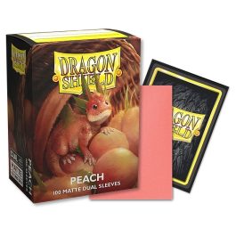 Dragon Shield Standard Size Dual Matte Sleeves Peach 100
