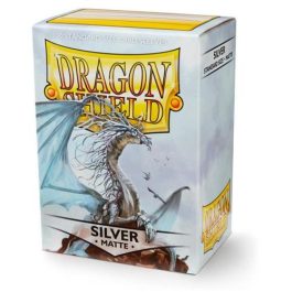 Dragon Shield Standard Size Sleeves Matte Silver 100