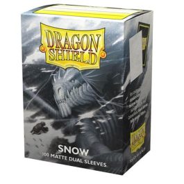 Dragon Shield Standard Size Dual Matte Sleeves Snow 100