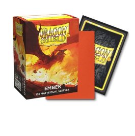 Dragon Shield Standard Size Sleeves Matte dual Ember100